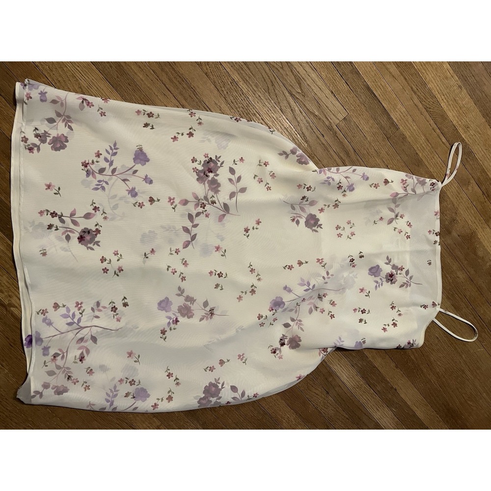 Alyn Paige Floral Slip Dress Junior Sz 13/14 Midi Dress Spaghetti Strap USA